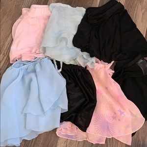 7 dance skirts!